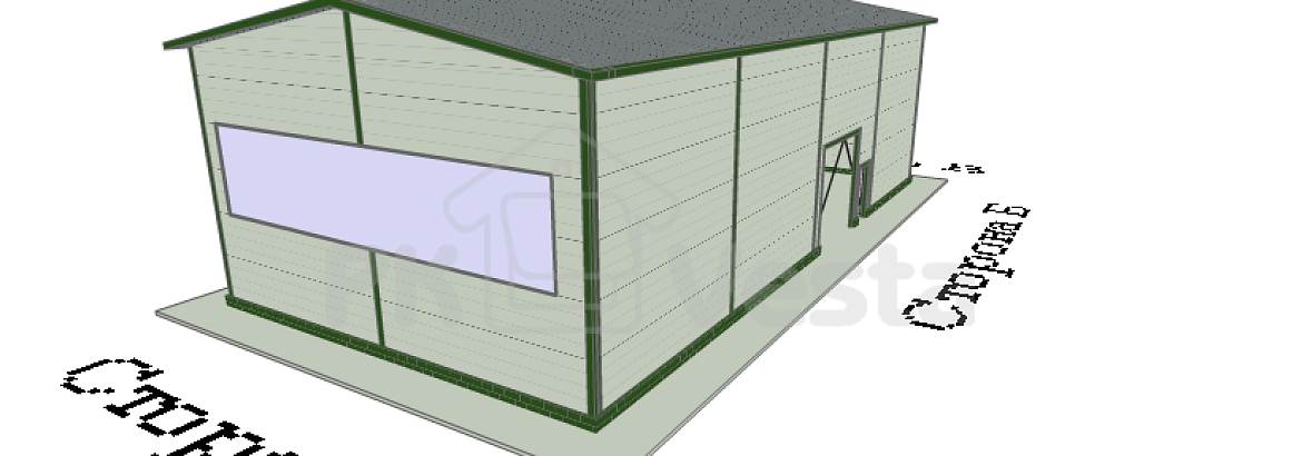 78. Быстровозводимый автосервис 12 х 24 х 7 в г. Алмата, Казахстан