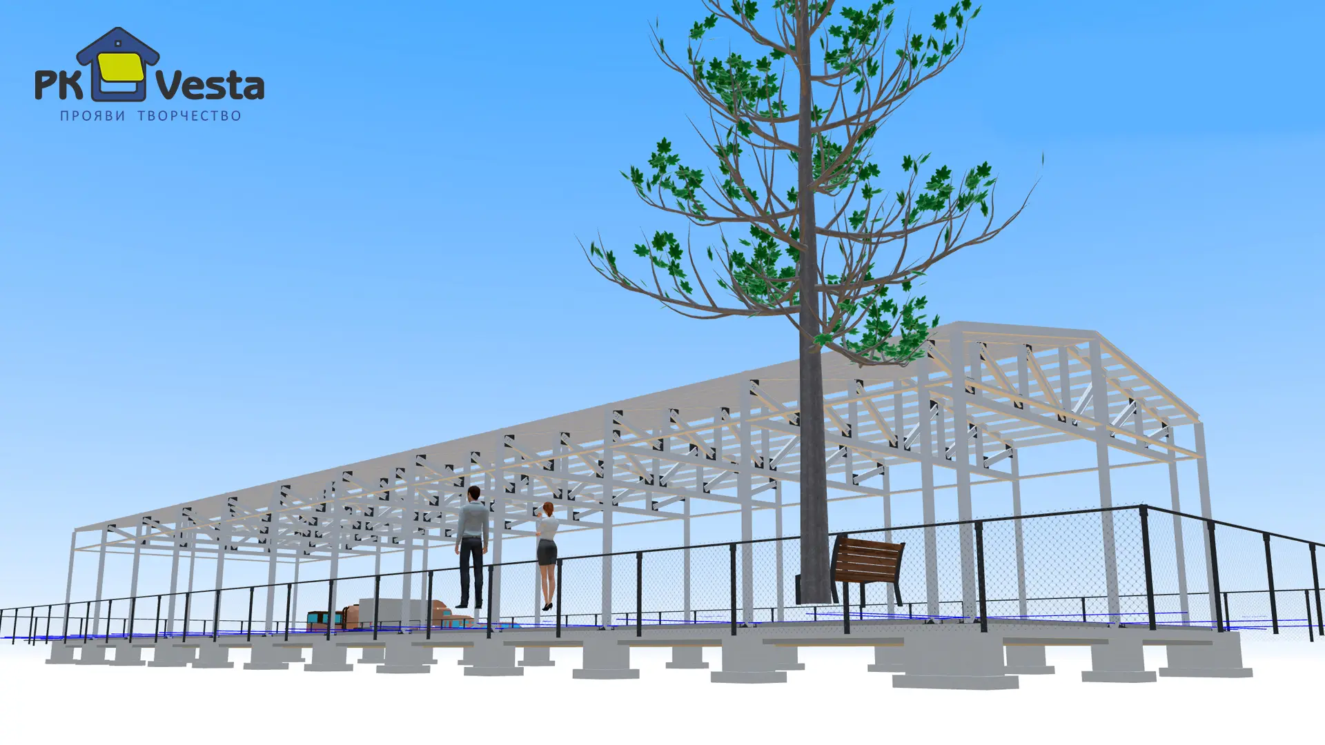 Завод ПК Веста сообщает об экспортном заказе быстровозводимого ангара 16Ш х 67Д х 6В (1 072 кв.м.) из ЛСТК в г. Атырау, Казахстан