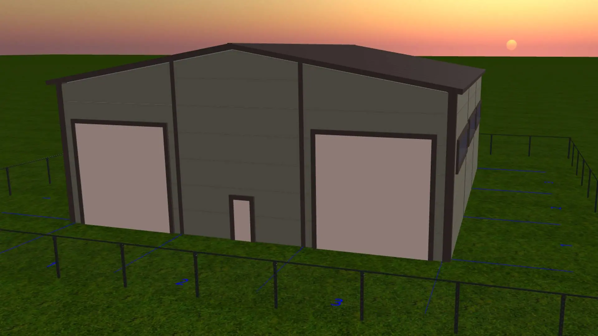 Завод ПК Веста объявляет о заказе быстровозводимой автомастерской 18х18х5.5 из ЛСТК для местной фермы в г. Новомосковск, Россия