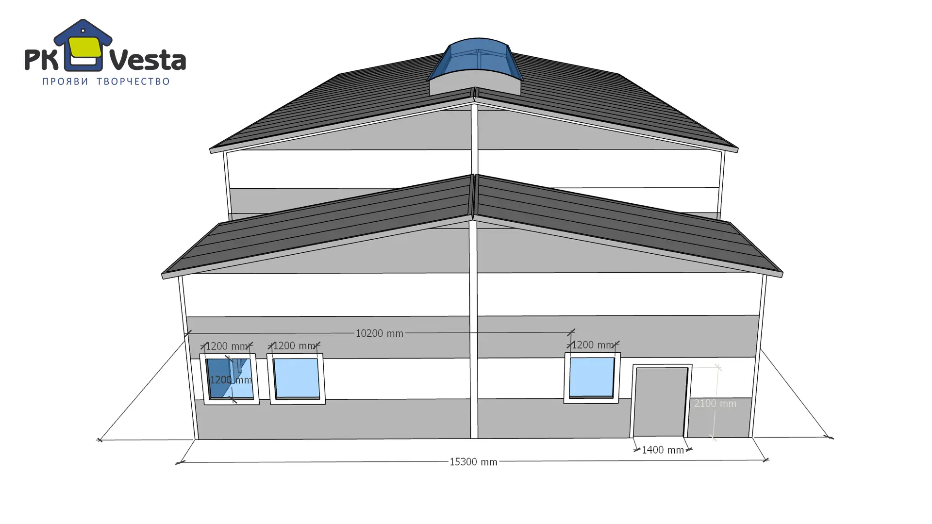 Завод ПК Веста объявляет о заказе быстровозводимого спортивного зала 15.3Ш х 30Д х 6/4В из ЛСТК в г. Волноваха, ДНР, Россия