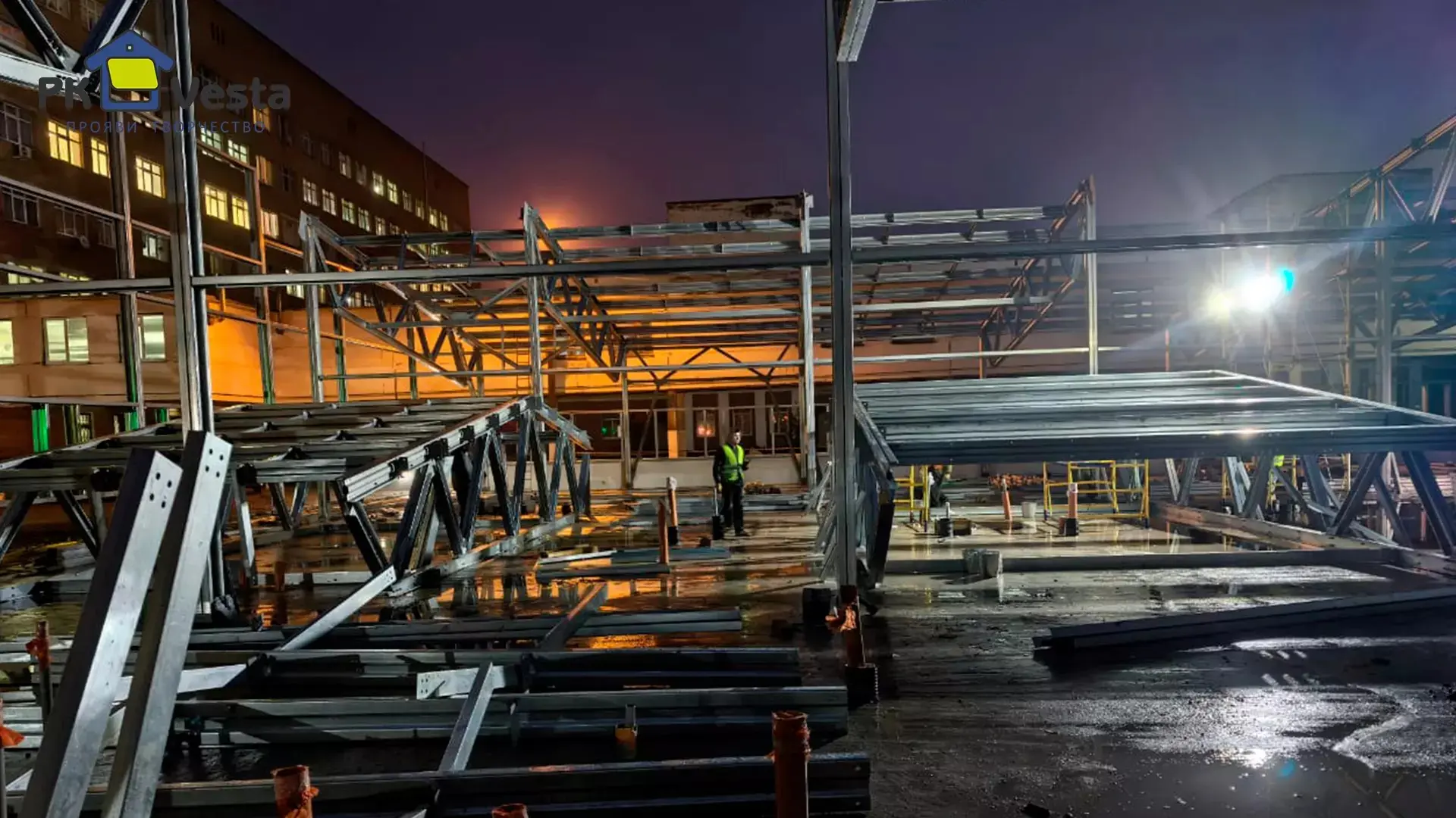 Завод ПК Веста объявляет о заказе новой современной больницы 36Ш х 46Д х 3.5В из ЛСТК (1 656 кв.м.) в г. Новомосковск, Россия