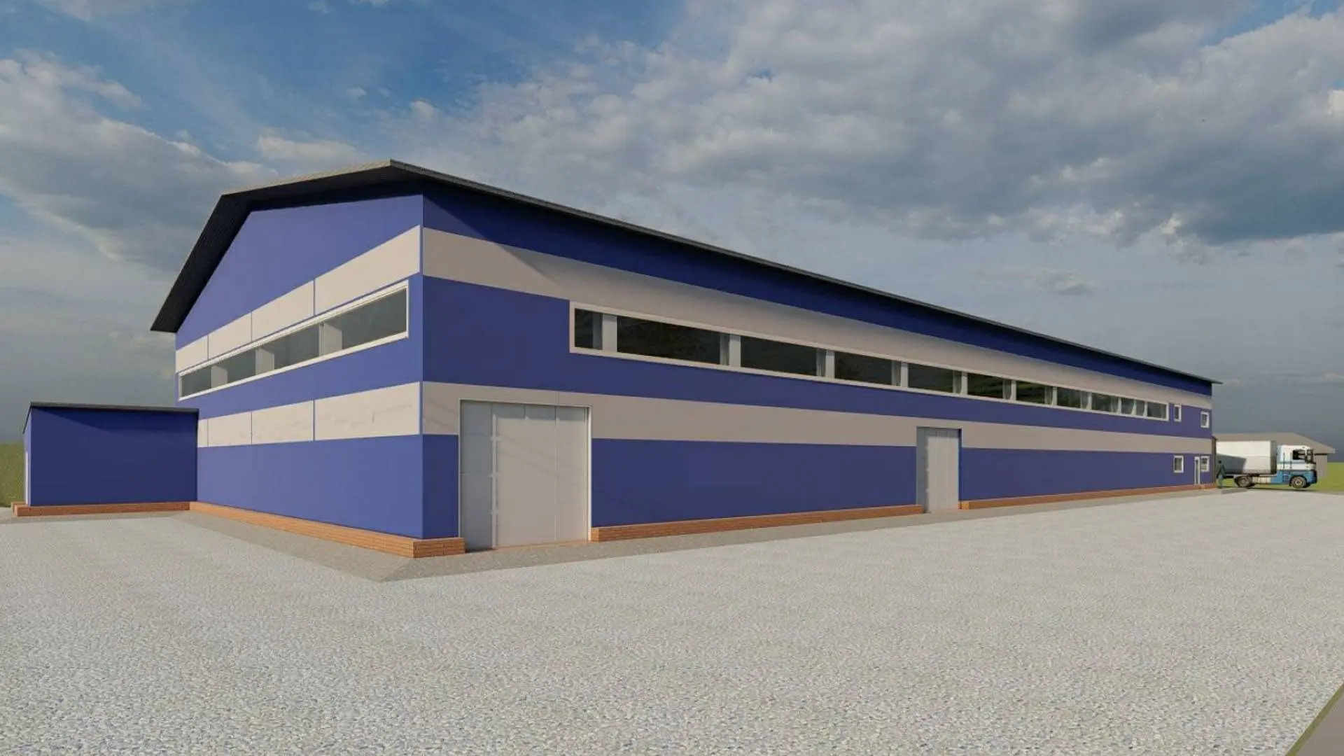 172. Быстровозводимый склад 24х52х6 для хранения авто запчастей и электродвигателей в г. Ульяновск, Россия