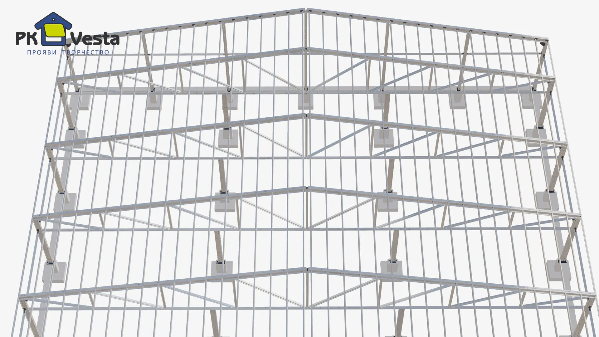 Завод ПК Веста объявляет о заказе новой современной больницы 36Ш х 46Д х 3.5В из ЛСТК (1 656 кв.м.) в г. Новомосковск, Россия