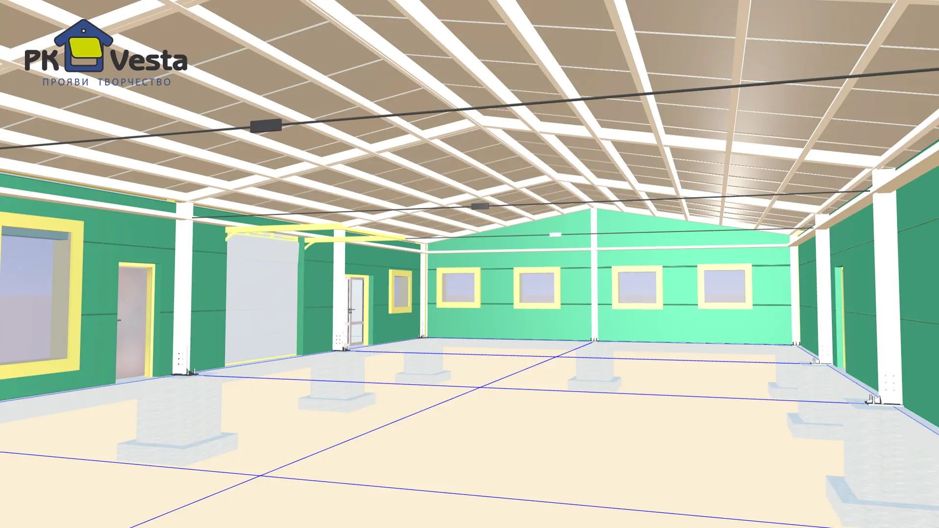 Завод ПК Веста объявляет о заказе быстровозводимой столовой и офиса 12Ш х 24Д х 3В из ЛСТК для местного фермера в г. Могилев, Белоруссия и г. Клинцы, Россия.