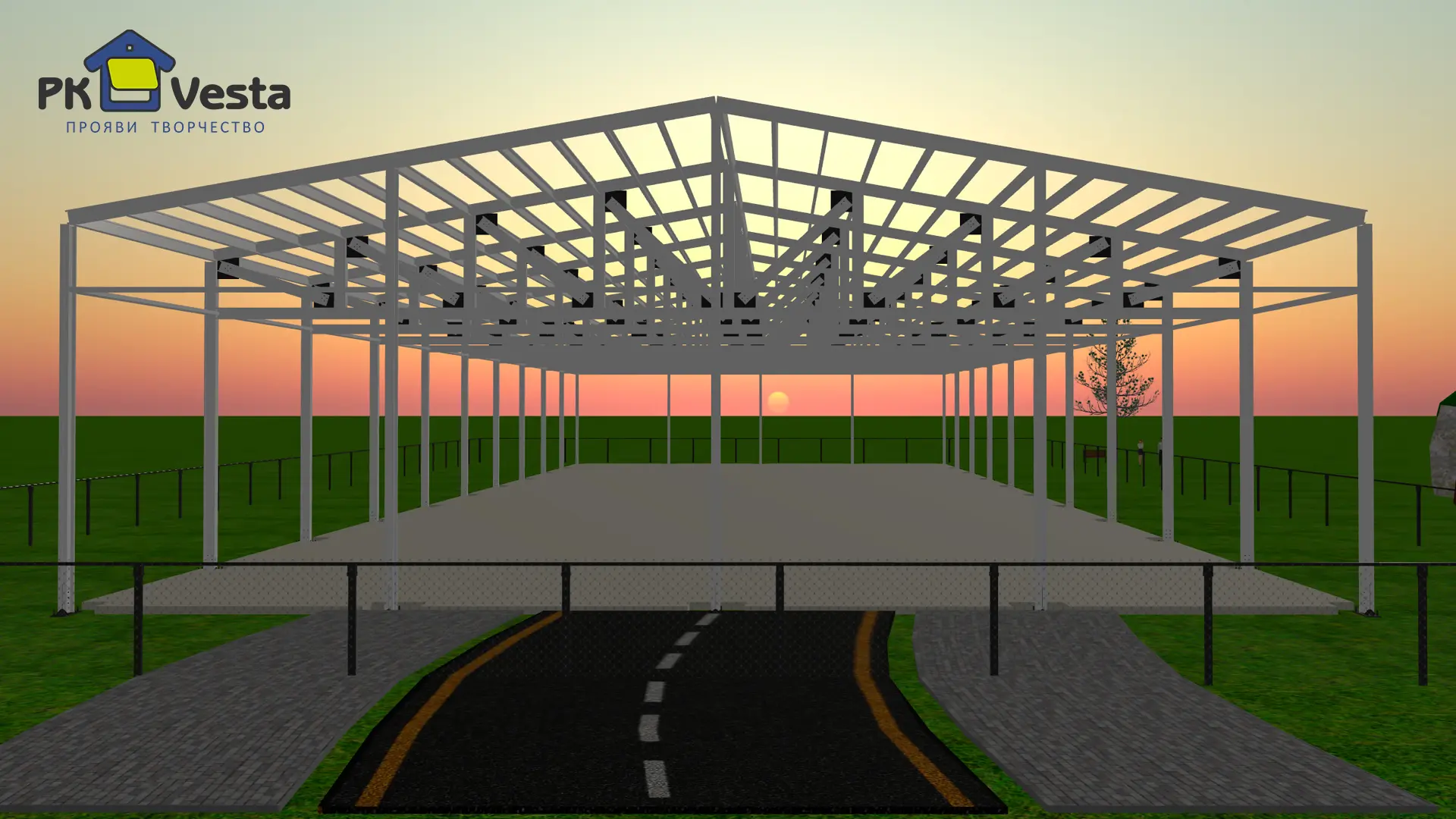 Завод ПК Веста объявляет о заказе двух быстровозводимых складов 24Ш х 60Д х 6В из ЛСТК для сдачи в аренду в г. Рязань, Россия (формат Light Industrial)