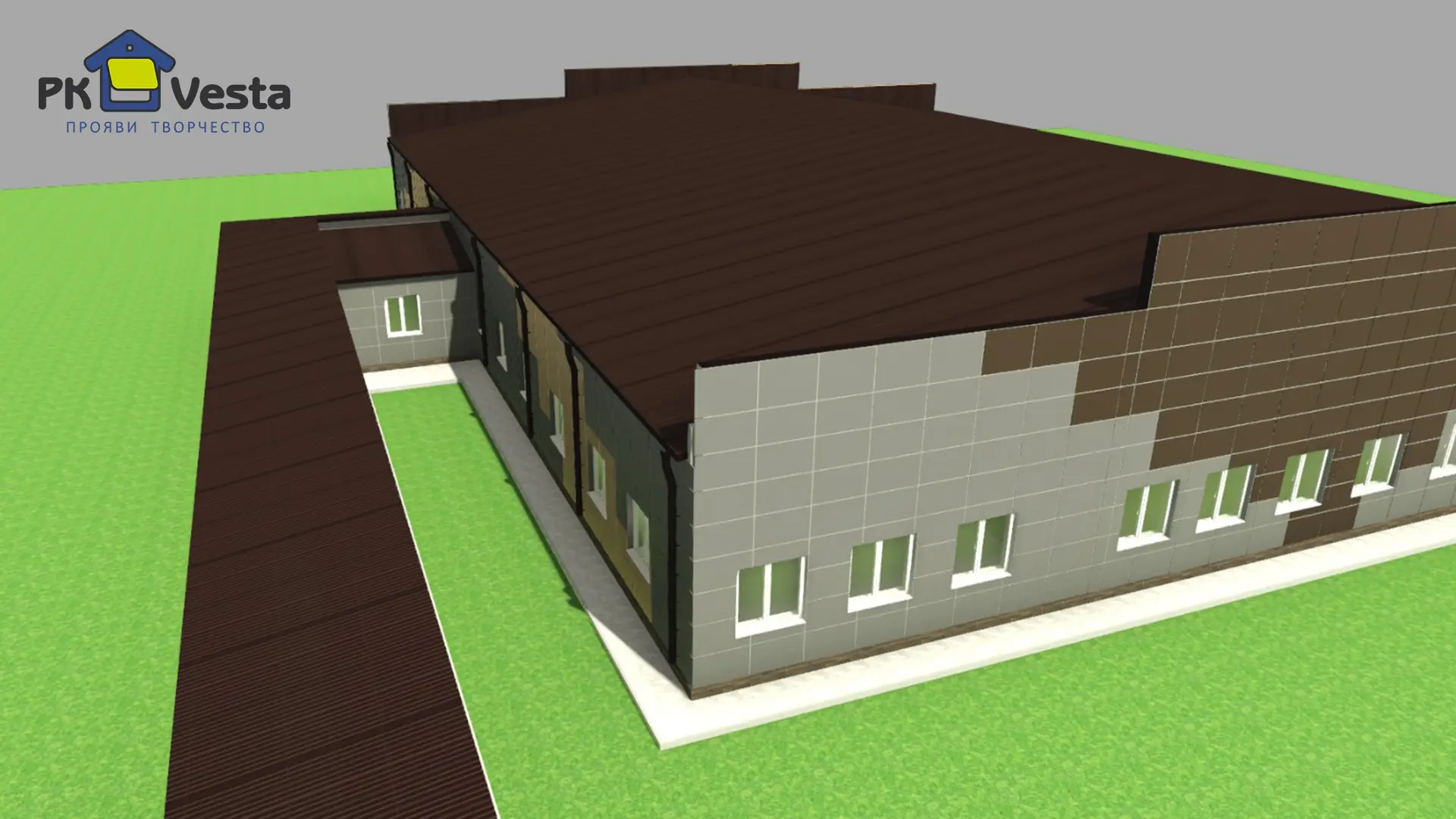 Завод ПК Веста объявляет о заказе новой современной больницы 36Ш х 46Д х 3.5В из ЛСТК (1 656 кв.м.) в г. Новомосковск, Россия