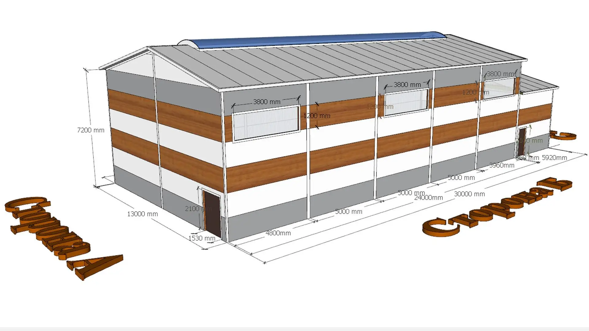 Завод PK VESTA объявляет о заказе быстровозводимого спортивного зала 13Ш х 30д х 6В из ЛСТК для местной школы в г. Ялта, Крым, Россия 