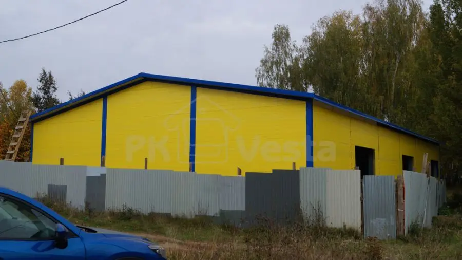 ПК Веста объявляет о завершение монтажа быстровозводимого продовольственного магазина в Тульской области, Россия