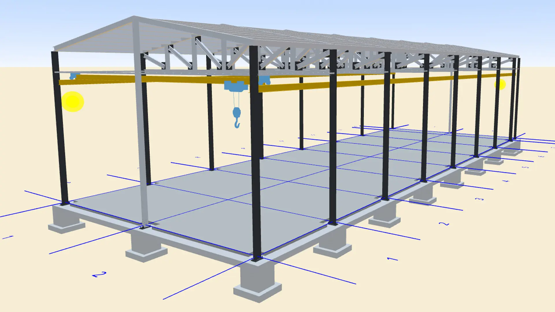Завод ПК Веста объявляет о заказе быстровозводимого цеха 15.5х44х8 с 5.2т кран балкой для обслуживания и ремонта газового оборудования в г. Магнитогорск, Россия