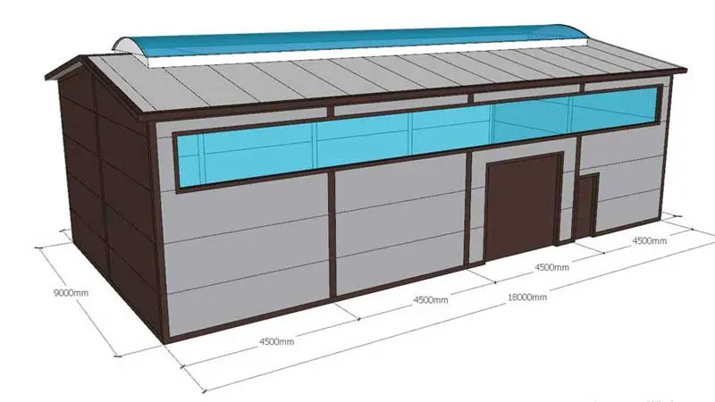 ПК Веста объявляет о заказе мини склада 9Ш х 18Дх 5В из ЛСТК для хранения кабельной продукции и электроники в г. Шатура, Россия