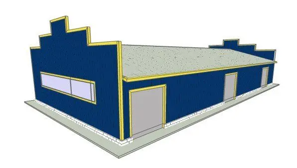 49. Продовольственный магазин 15х32х3,8, г. Чехов, МО, Россия
