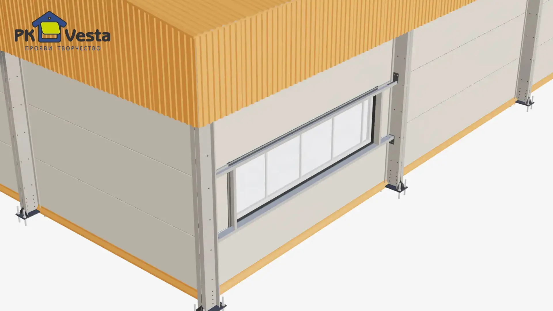 Завод ПК Веста объявляет о заказе быстровозводимой школы, спорт зала и столовой 21Ш х 56Д х 3.5В (1 174 кв.м.) из ЛСТК в п. Гурзуф, Крым, Россия