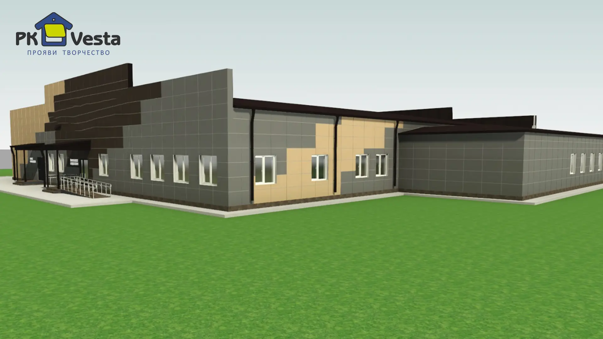 Завод ПК Веста объявляет о заказе новой современной больницы 36Ш х 46Д х 3.5В из ЛСТК (1 656 кв.м.) в г. Новомосковск, Россия