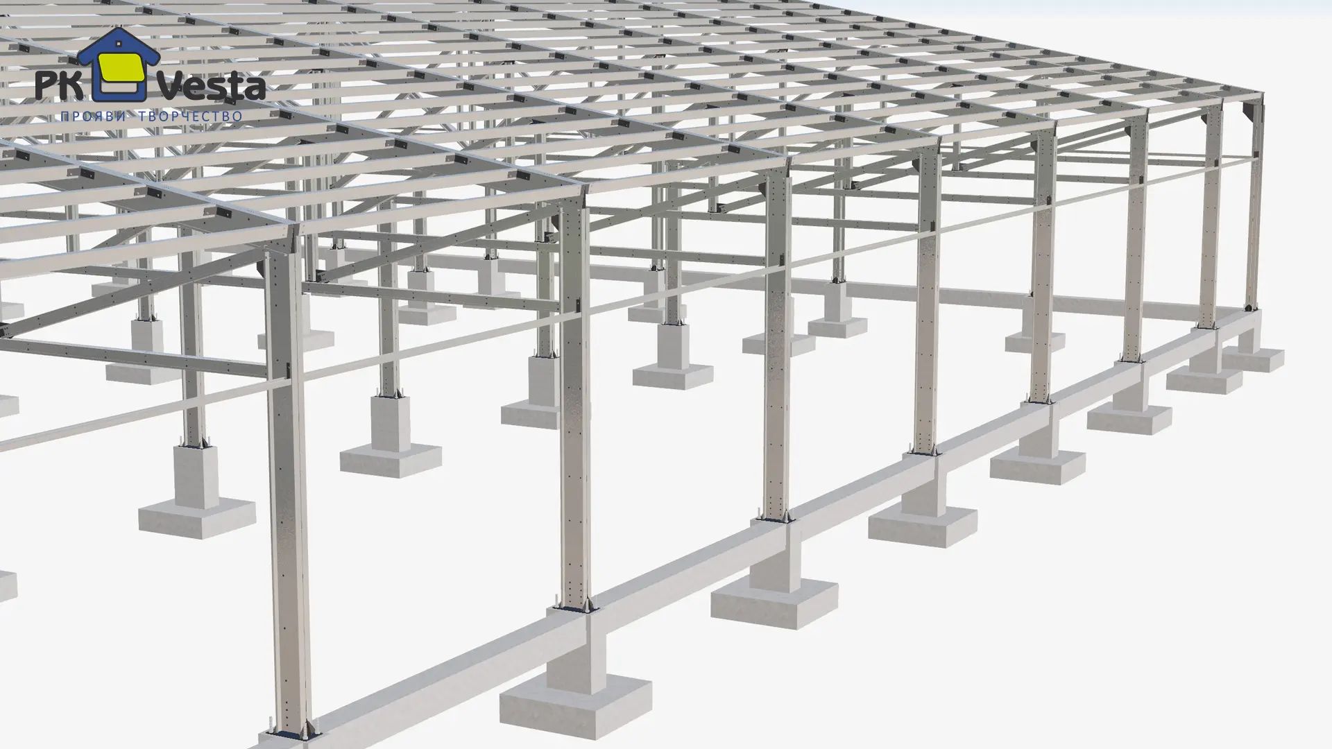 Завод ПК Веста объявляет о заказе новой современной больницы 36Ш х 46Д х 3.5В из ЛСТК (1 656 кв.м.) в г. Новомосковск, Россия