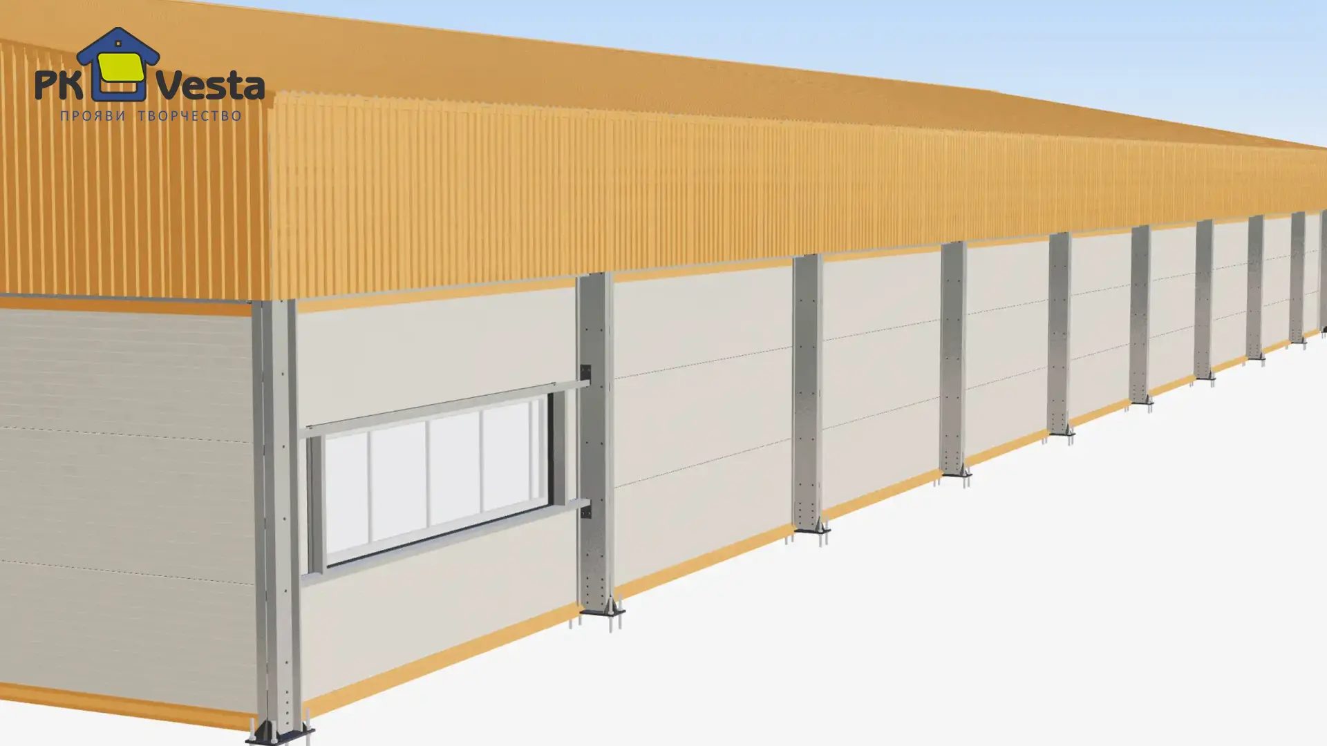 Завод ПК Веста объявляет о заказе быстровозводимой школы, спорт зала и столовой 21Ш х 56Д х 3.5В (1 174 кв.м.) из ЛСТК в п. Гурзуф, Крым, Россия