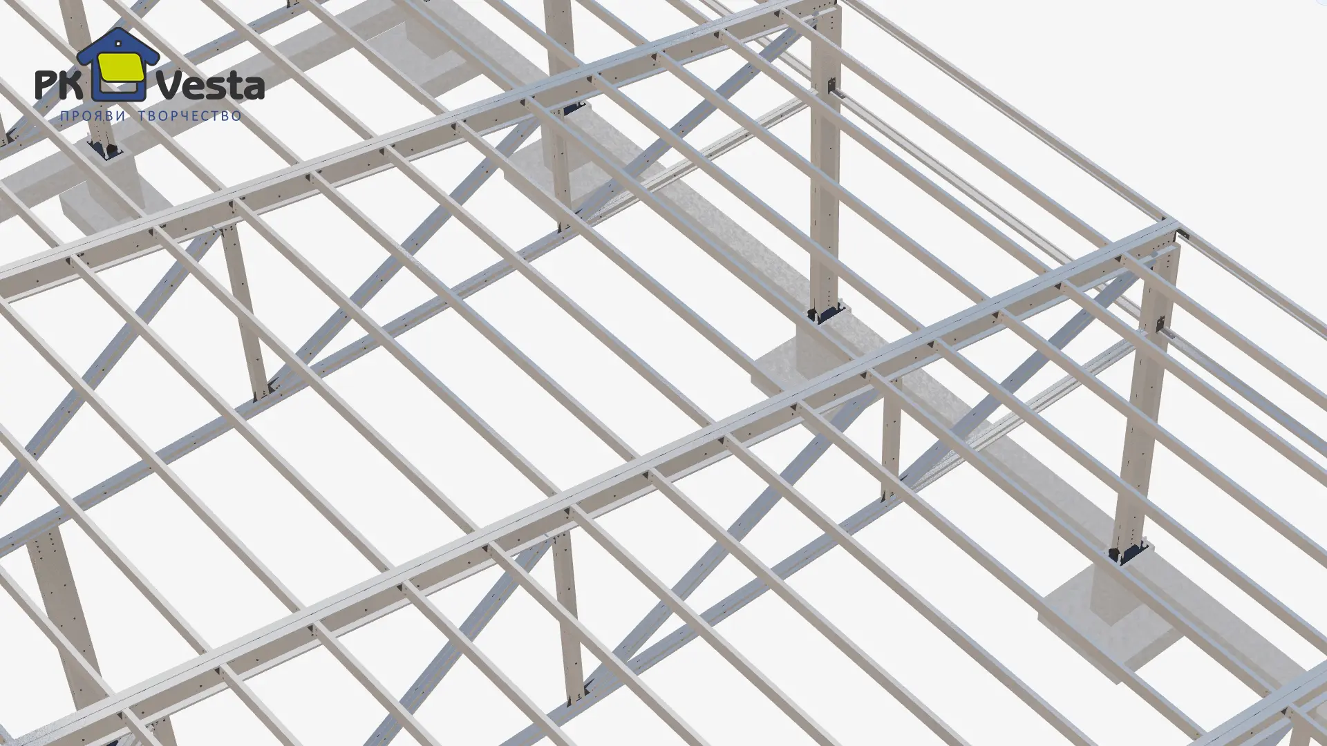 Завод ПК Веста объявляет о заказе новой современной больницы 36Ш х 46Д х 3.5В из ЛСТК (1 656 кв.м.) в г. Новомосковск, Россия