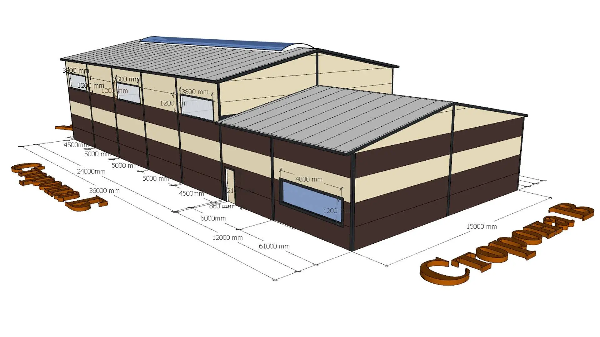 Завод ПК Веста объявляет о заказе спортивного зала 15х36х6 из ЛСТК для частной школы в г. Дмитров, МО, Россия