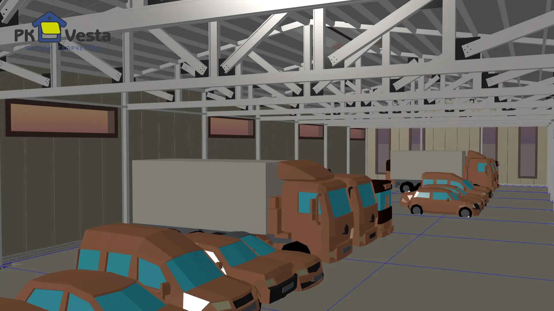 Завод ПК Веста объявляет о первом заказе на 2 быстровозводимых склада 18Ш х 54Д х 6В из ЛСТК (1 944кв.м.) в г. Тбилиси, Грузия