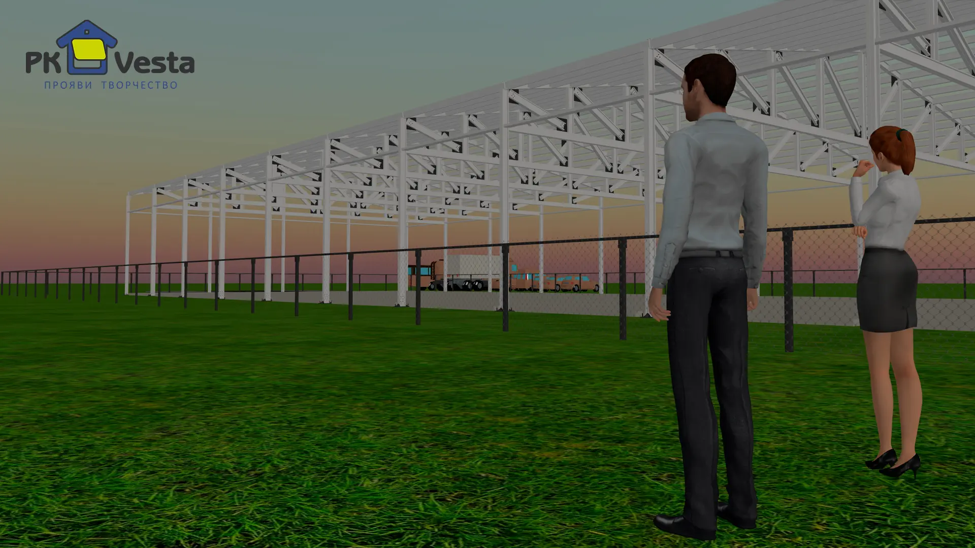 Завод ПК Веста объявляет о заказе двух быстровозводимых складов 24Ш х 60Д х 6В из ЛСТК для сдачи в аренду в г. Рязань, Россия (формат Light Industrial)