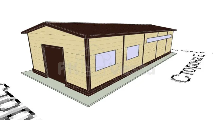 87. Быстровозводимая куринная ферма 8 х 24 х 4 в г. Руза, Россия