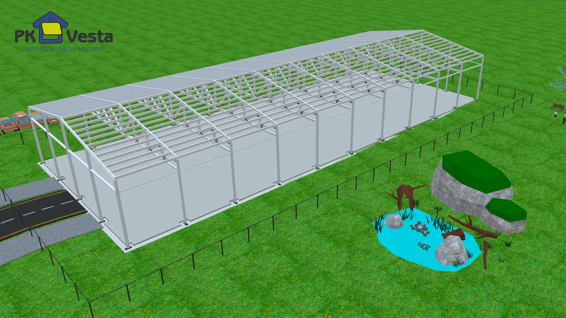 Завод ПК Веста объявляет о заказе двух быстровозводимых складов 24Ш х 60Д х 6В из ЛСТК для сдачи в аренду в г. Рязань, Россия (формат Light Industrial)