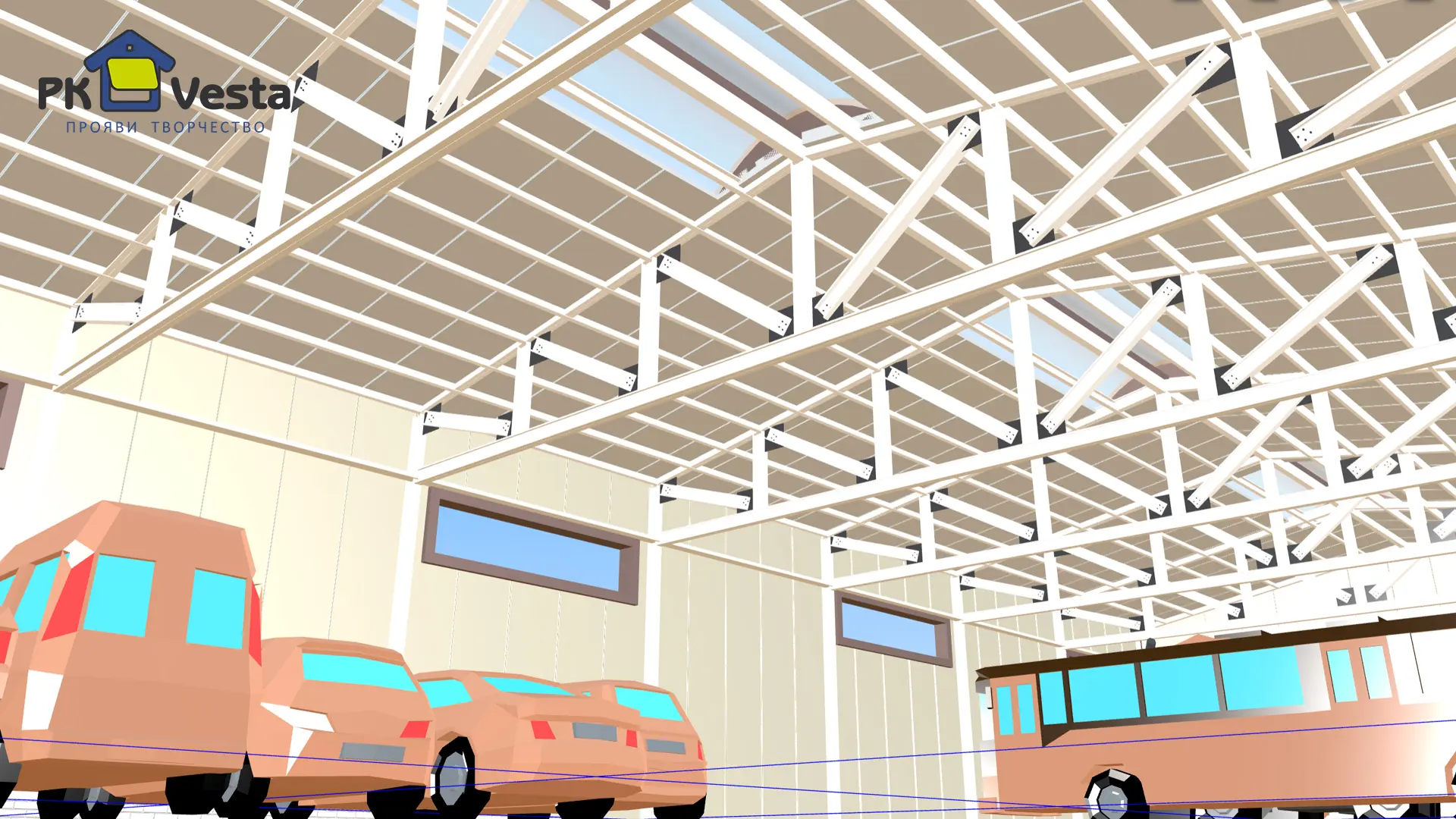 Завод ПК Веста объявляет о первом заказе на 2 быстровозводимых склада 18Ш х 54Д х 6В из ЛСТК (1 944кв.м.) в г. Тбилиси, Грузия