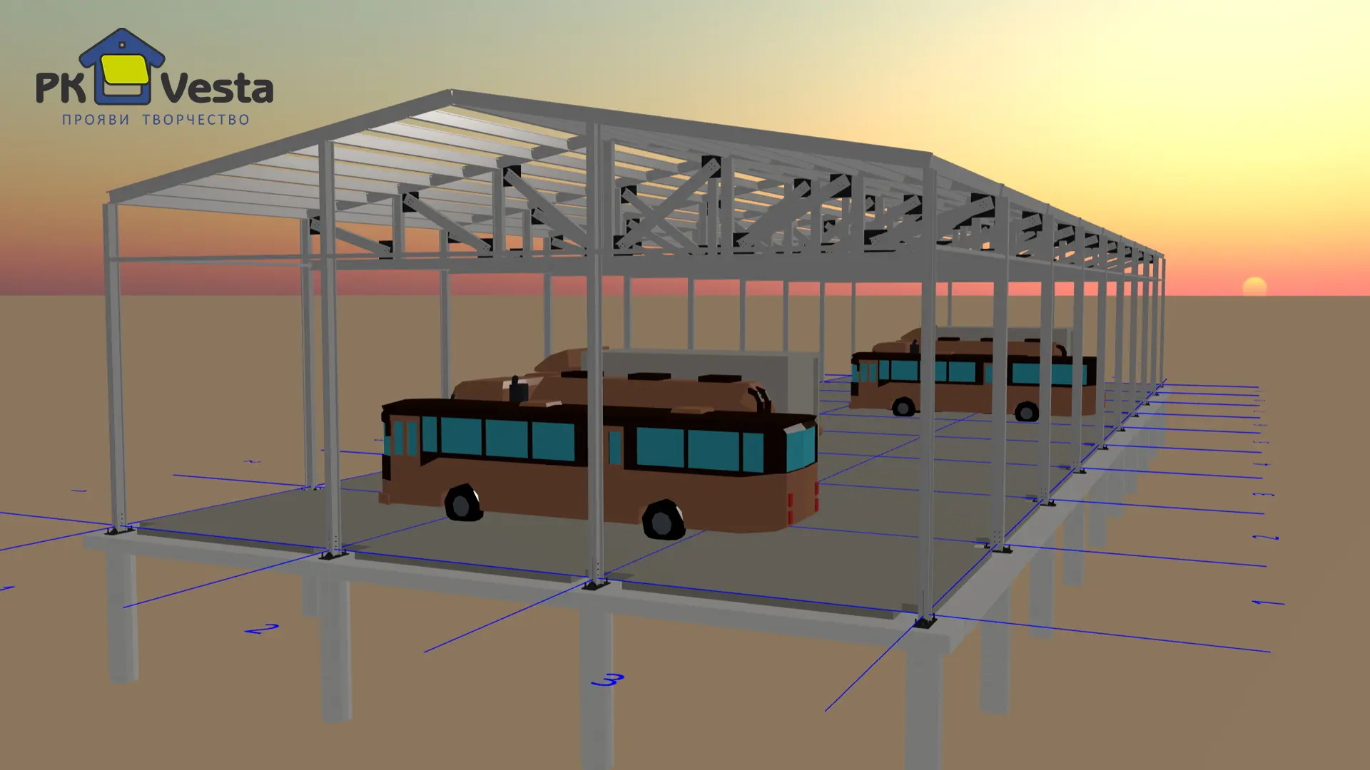 Завод ПК Веста объявляет о первом заказе на 2 быстровозводимых склада 18Ш х 54Д х 6В из ЛСТК (1 944кв.м.) в г. Тбилиси, Грузия