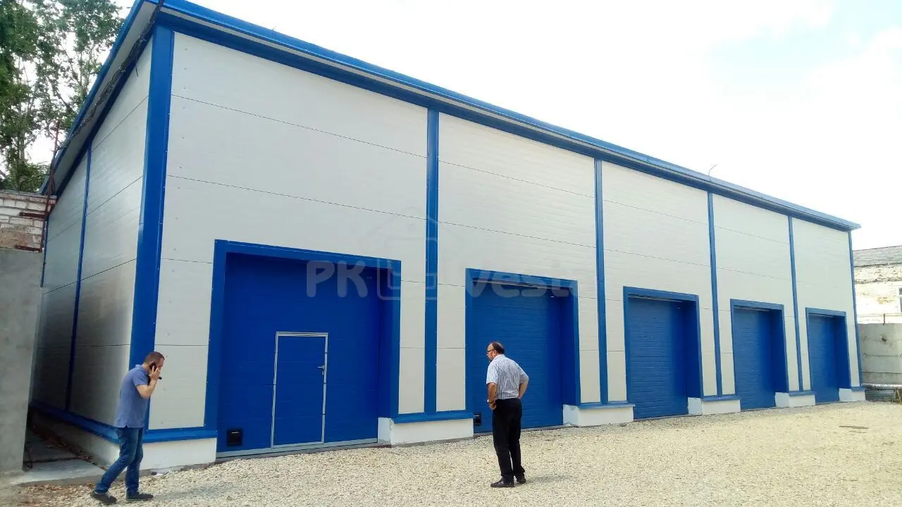 ПК «Веста» объявляет о сдаче в эксплуатацию быстровозводимого автосервиса 12 х 30 х 6 в Тульской области, Россия