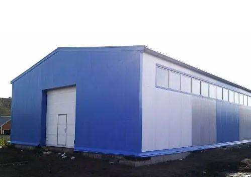 Теплые ангары из сэндвич панелей