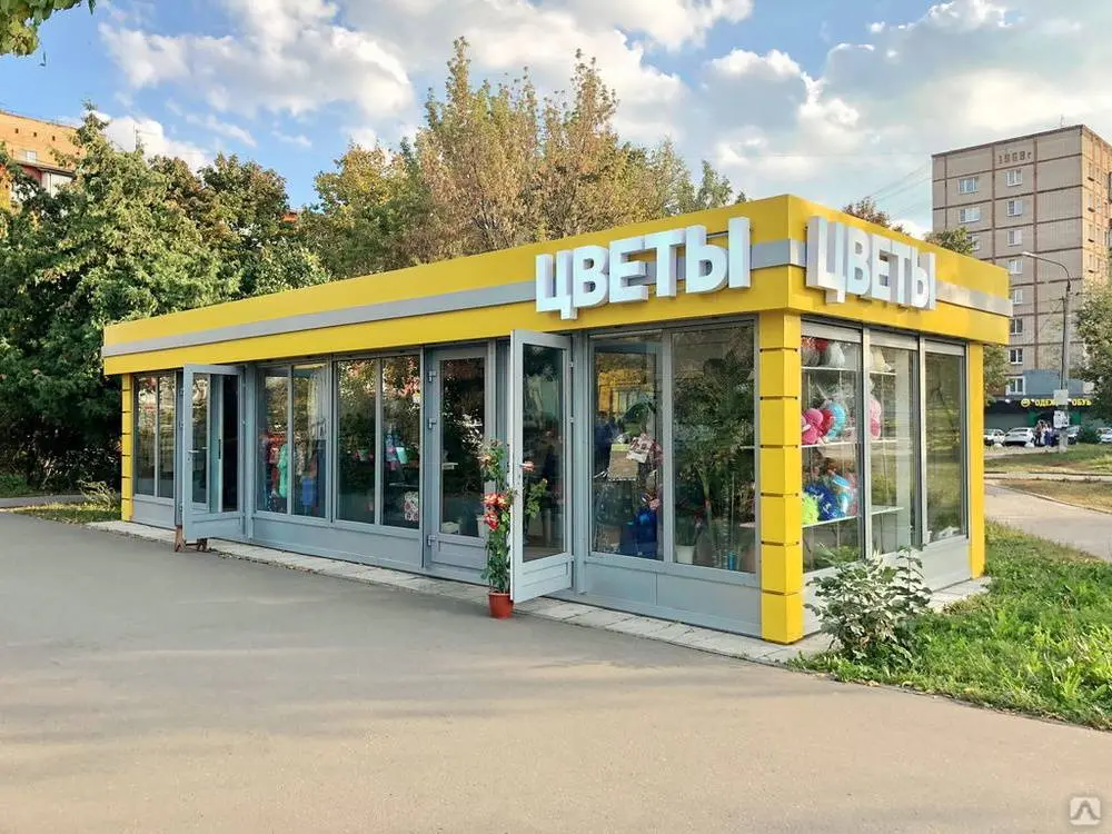 Быстровозводимый цветочный павильон строительство