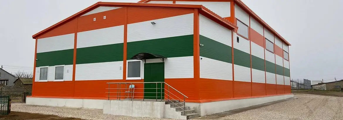 136. Быстровозводимый спорт зал 15х30х6 в с. Сары-Баш, Крым, Россия