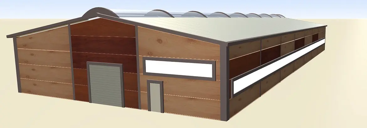 108. Быстровозводимая надстройка 18 х 45.5 х 4.2 для склада в г. Москва, Россия