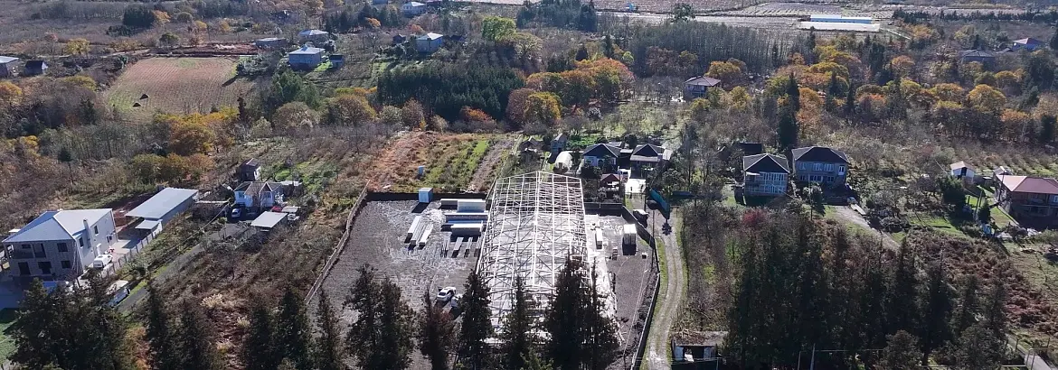 215. Быстровозводимый склад 18Ш х 54Д х 6В из ЛСТК для местного фермера в г. Батуми, Грузия