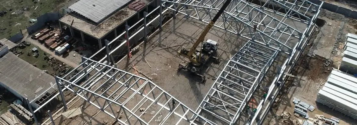 133. Быстровозводимый магазин и склад 30х60х6 из ЛСТК в г. Махачкала, Россия