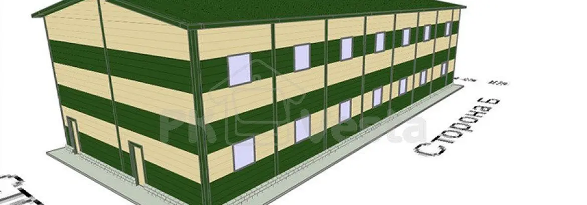 97. Быстровозводимый рыбный и мясоперерабатывающий комплекс 12 х 30 х 7.6 в г. Новый Уренгой, Россия