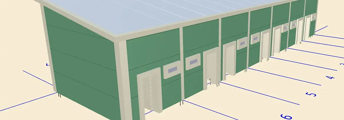 158. Пять мини быстровозводимых гостиниц 5.5Ш х 21д х 3В в г. Алушта, Крым, Россия