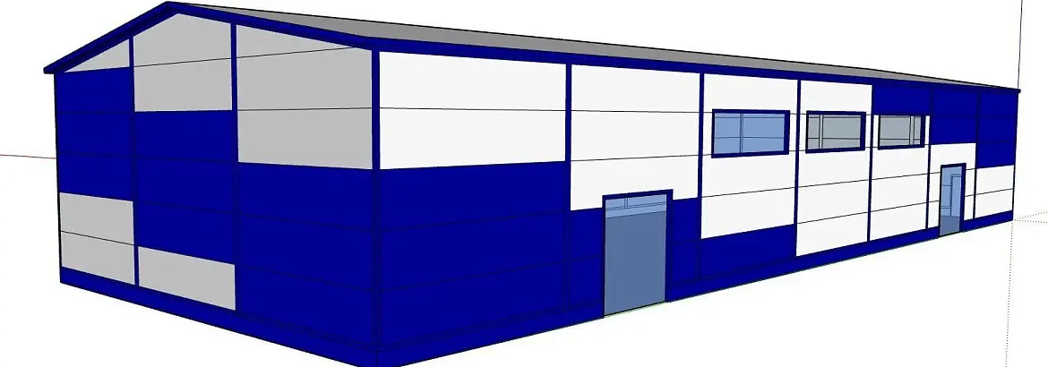 100. Быстровозводимый мебельный цех 15 х 42 х 7 в г. Чехов, Россия