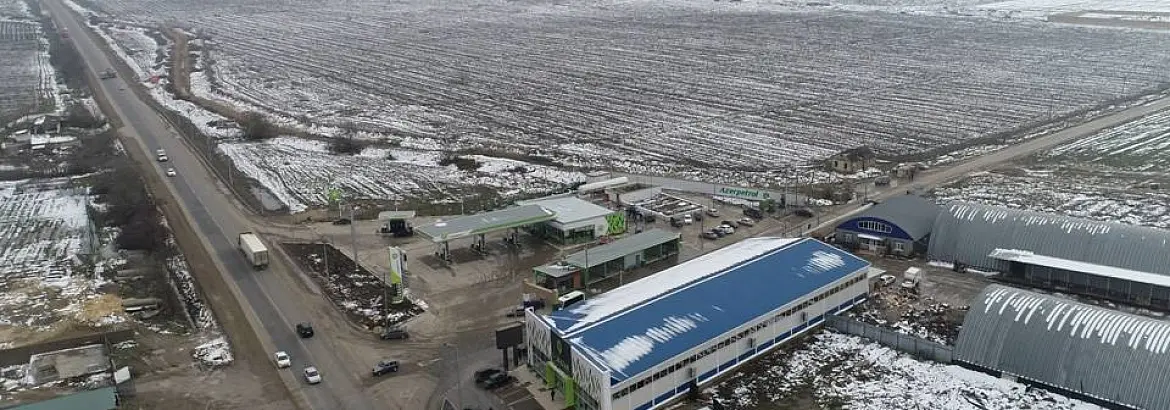 98. Быстровозводимый  универсальный магазин  пошаговой доступности 24 х 63 х 6,4 в г. Дагестанские Огни, Россия