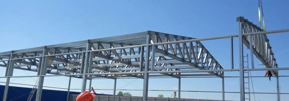 89. Быстровозводимый склад для хранения китайских комплектующих 18 х 54 х 6.4 в г. Чехов, Россия