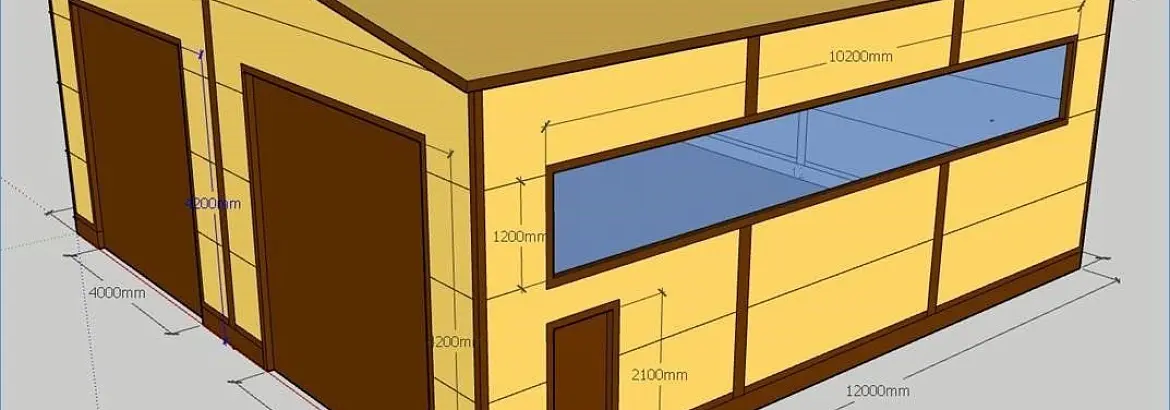 102. Быстровозводимый кузовной цех для ремонта грузовых машин 12 х 12 х 5.2 в г. Тула, Россия