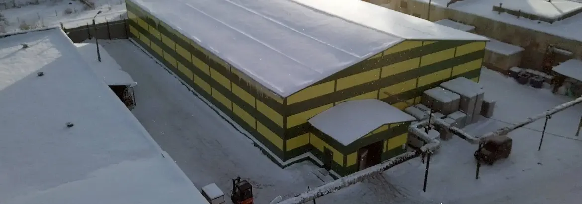 105. Быстровозводимый овощеперерабатывающий центр и склад 29 х 50 х 7.1 в г. Тула, Россия