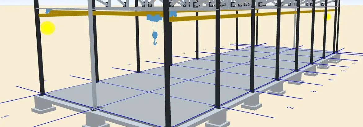 176 . Быстровозводимый цех 15.5х44х8 с 5.2т кран балкой для обслуживания и ремонта газового оборудования в г. Магнитогорск, Россия