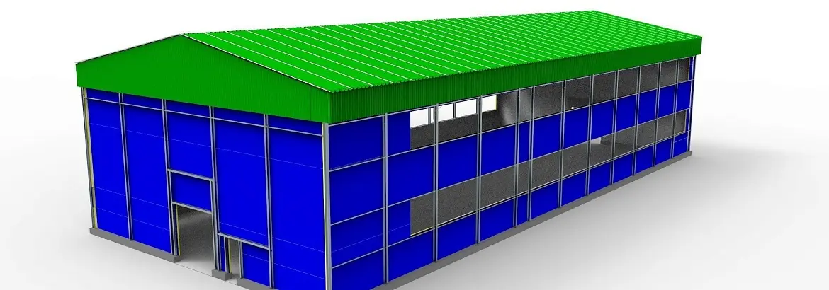 96. Быстровозводимый рыбный цех 18 х 41.2 х 12.6 в г. Мурманск, Россия