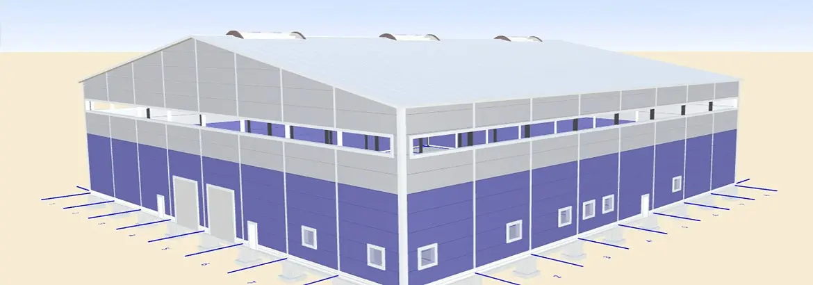 173. Быстровозводимый цех 48х48х10 по изготовлению чемоданов в г. Узловой, Россия