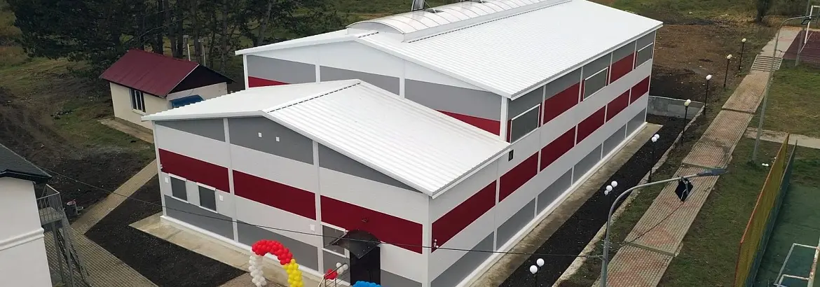 149. Быстровозводимый спортивный зал 15х30х7.2 в г. Цхинвал, Южная Осетия