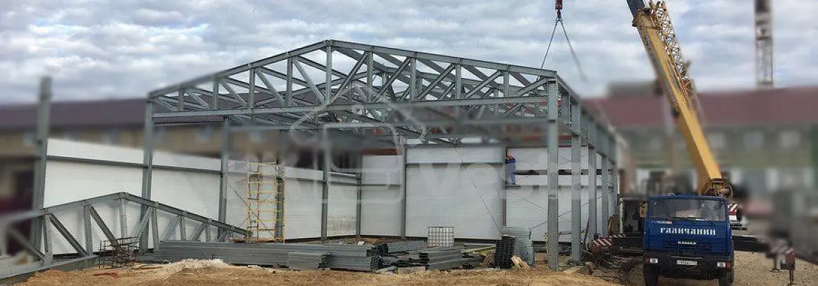 80. Быстровозводимый склад для хранения военной техники 18 х 84 х 6 в г. Калуга, Россия