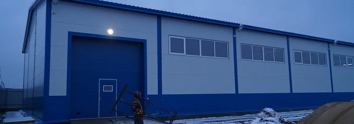 99. Быстровозводимый склад китайских запчастей 18 х 54 х 7 в г. Чехов, Россия