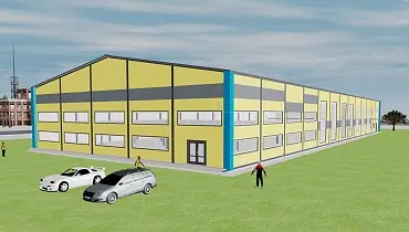 203. Быстровозводимая ледовая арена 30Ш х 80Д х 6В из ЛСТК в г. Ташкент, Узбекистан